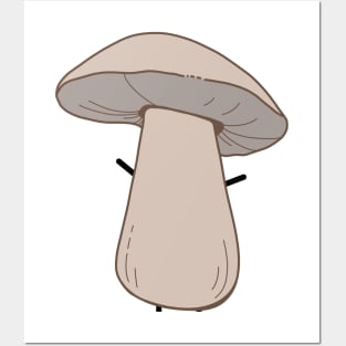 Cute Mushroom Kawaii Mushroom Fungi Posters and Art